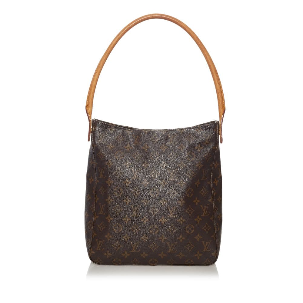 Pre-owned Louis Vuitton Monogram Looping GM Brown