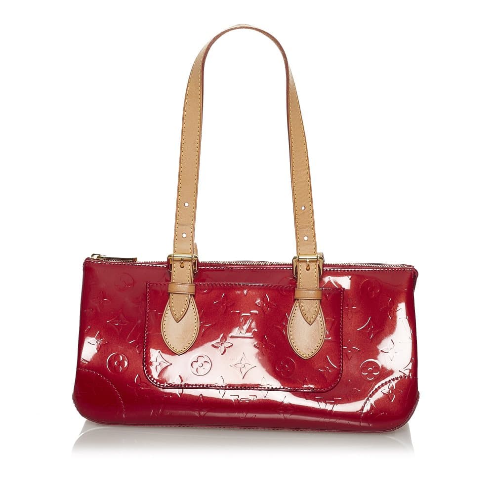 Pre-owned Louis Vuitton Vernis Rosewood Red