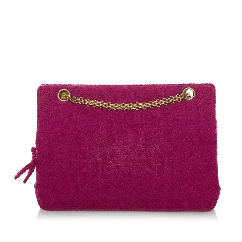 Pre-owned Chanel Classic Tweed Flap Bag Pink