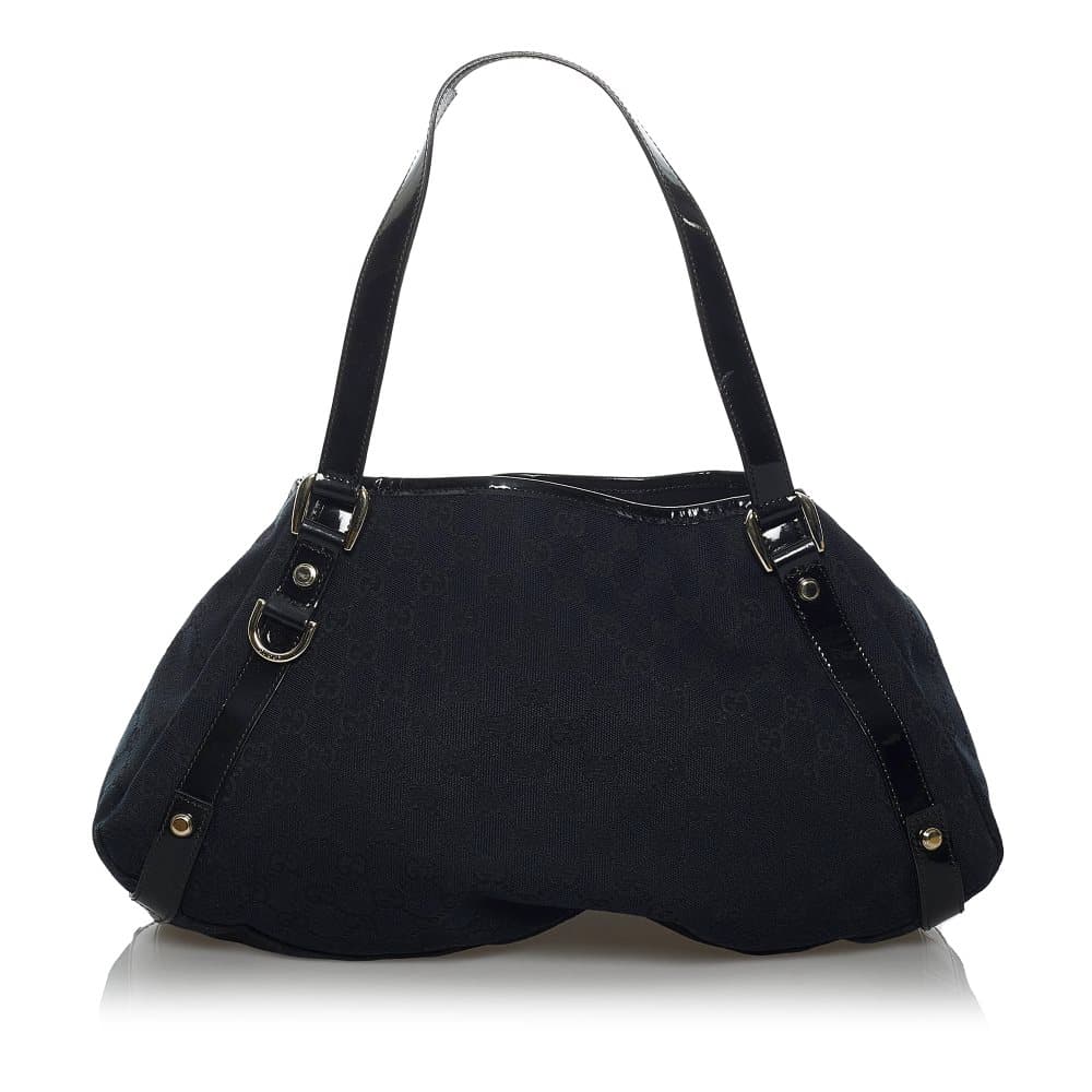 Pre-owned Gucci GG Canvas Pelham Shoulder Bag Black