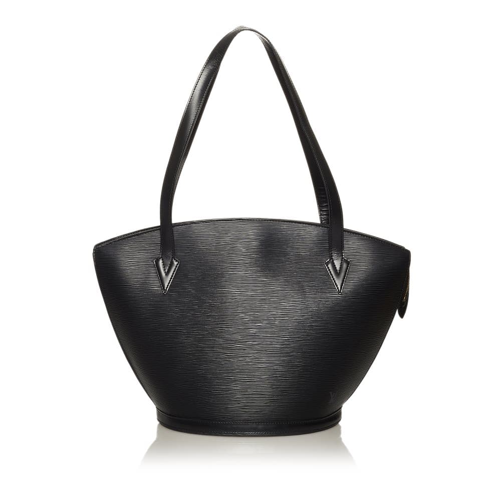 Pre-owned Louis Vuitton Epi Saint Jacques GM Long Strap Black