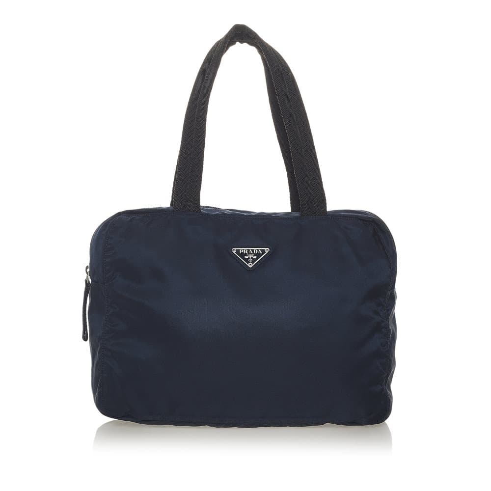 Pre-owned Prada Tessuto Shoulder Bag Blue