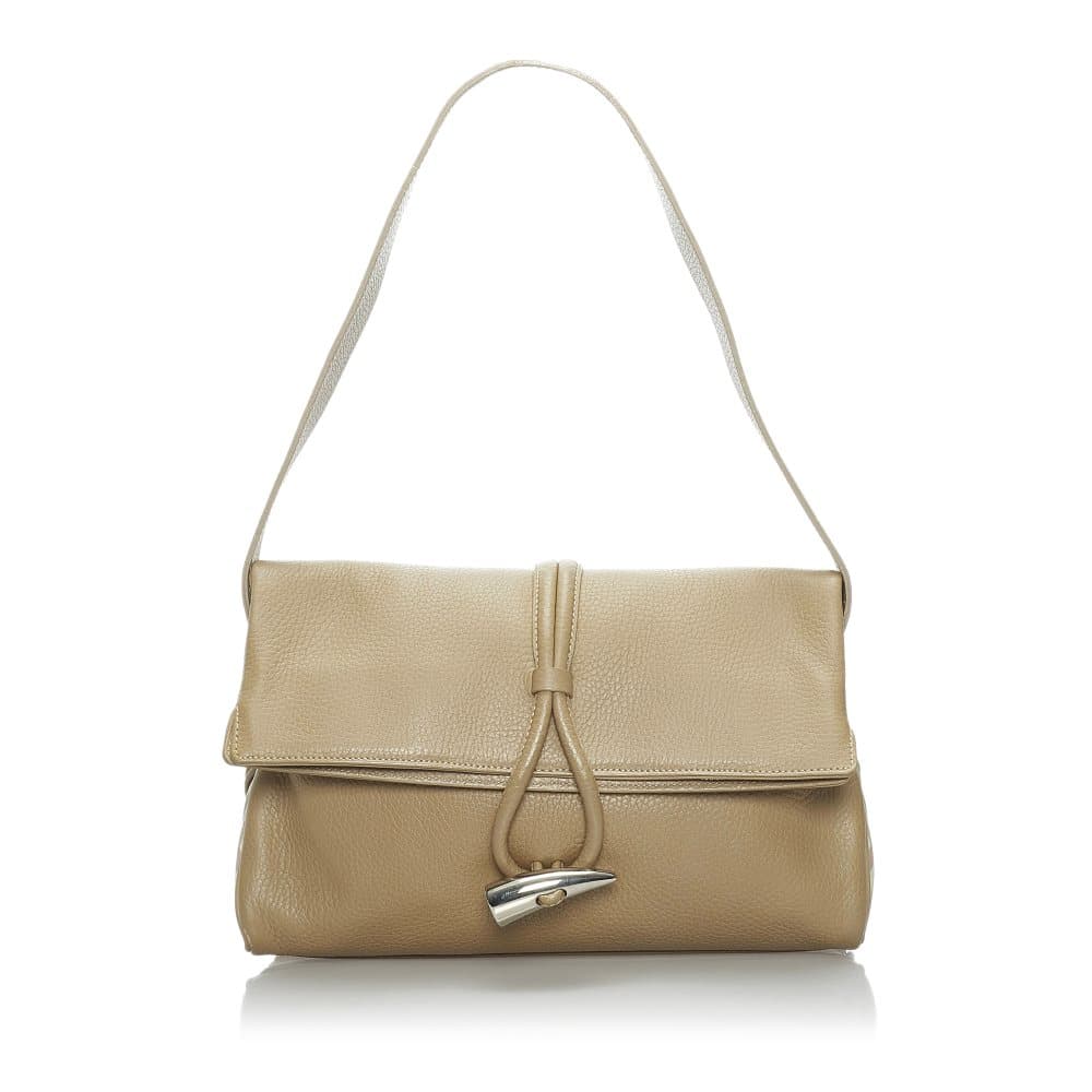 Pre-owned Burberry Leather Shoulder Bag Brown