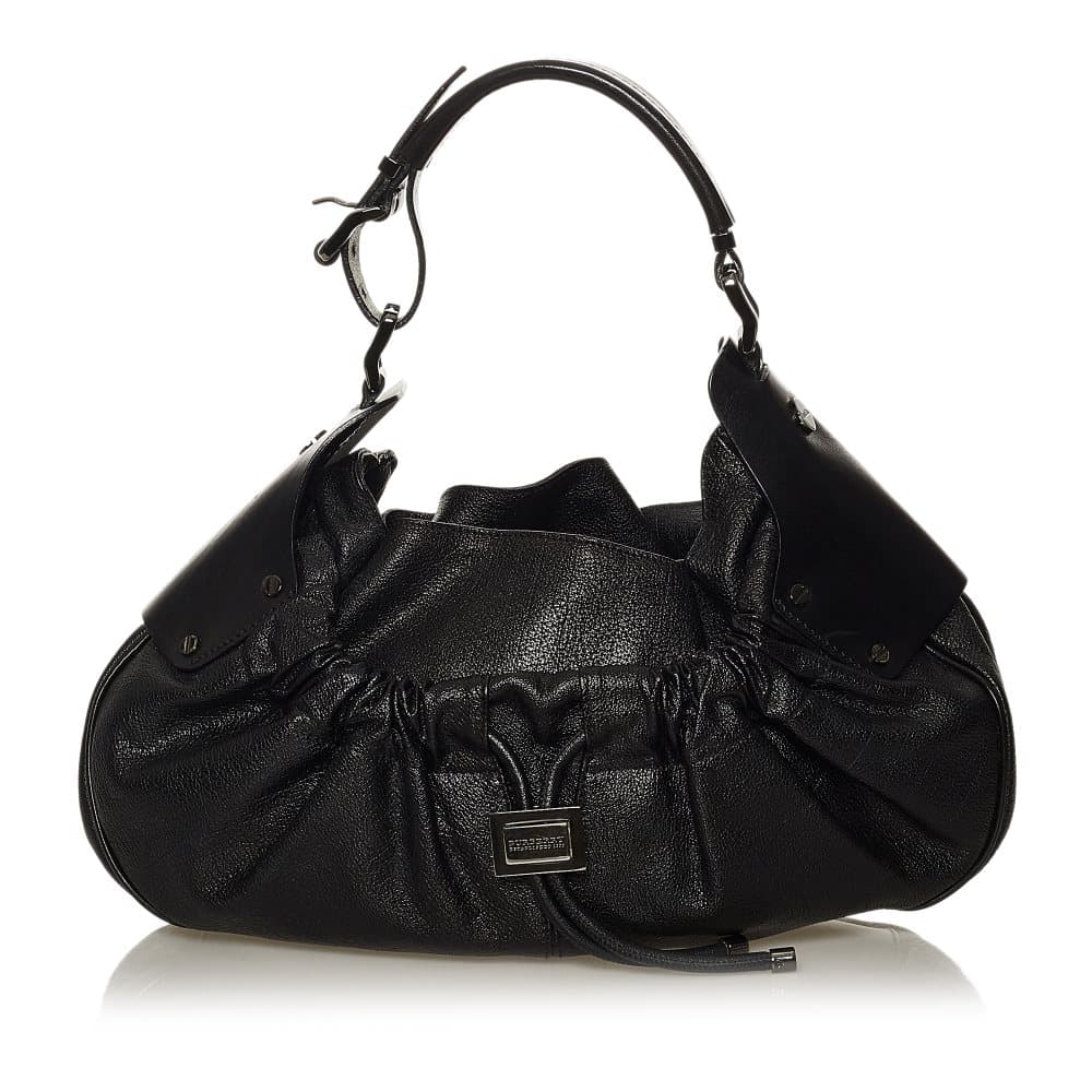 Pre-owned Burberry Leather Shoulder Bag Black