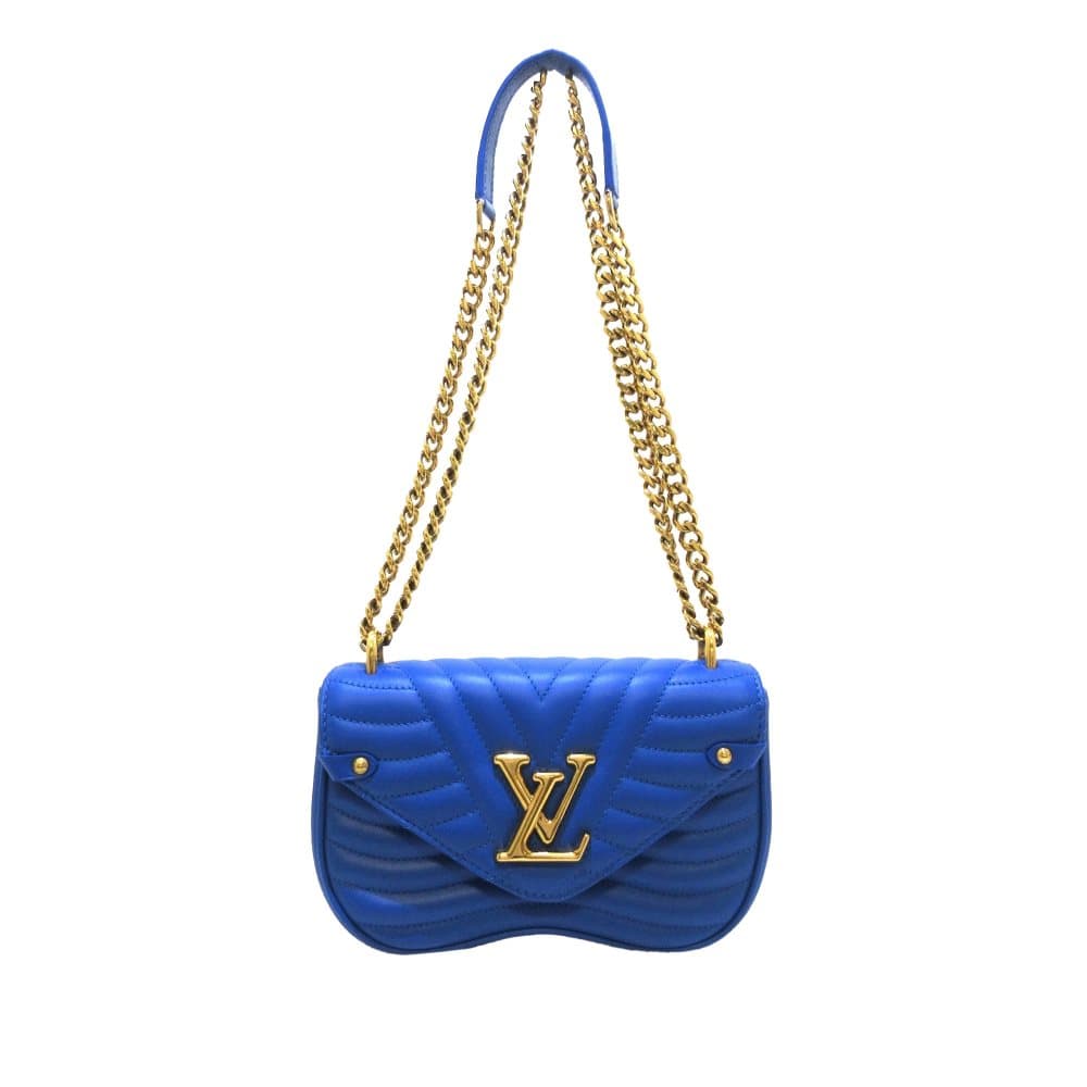 Pre-owned Louis Vuitton New Wave Chain Bag PM Blue