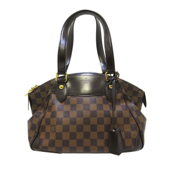 Pre-owned Louis Vuitton Damier Ebene Verona PM Brown