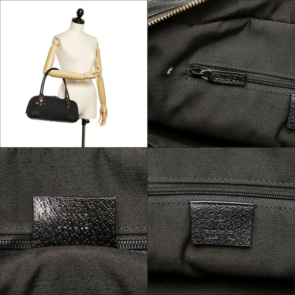 Pre-owned Gucci GG Canvas Princy Shoulder Bag Black