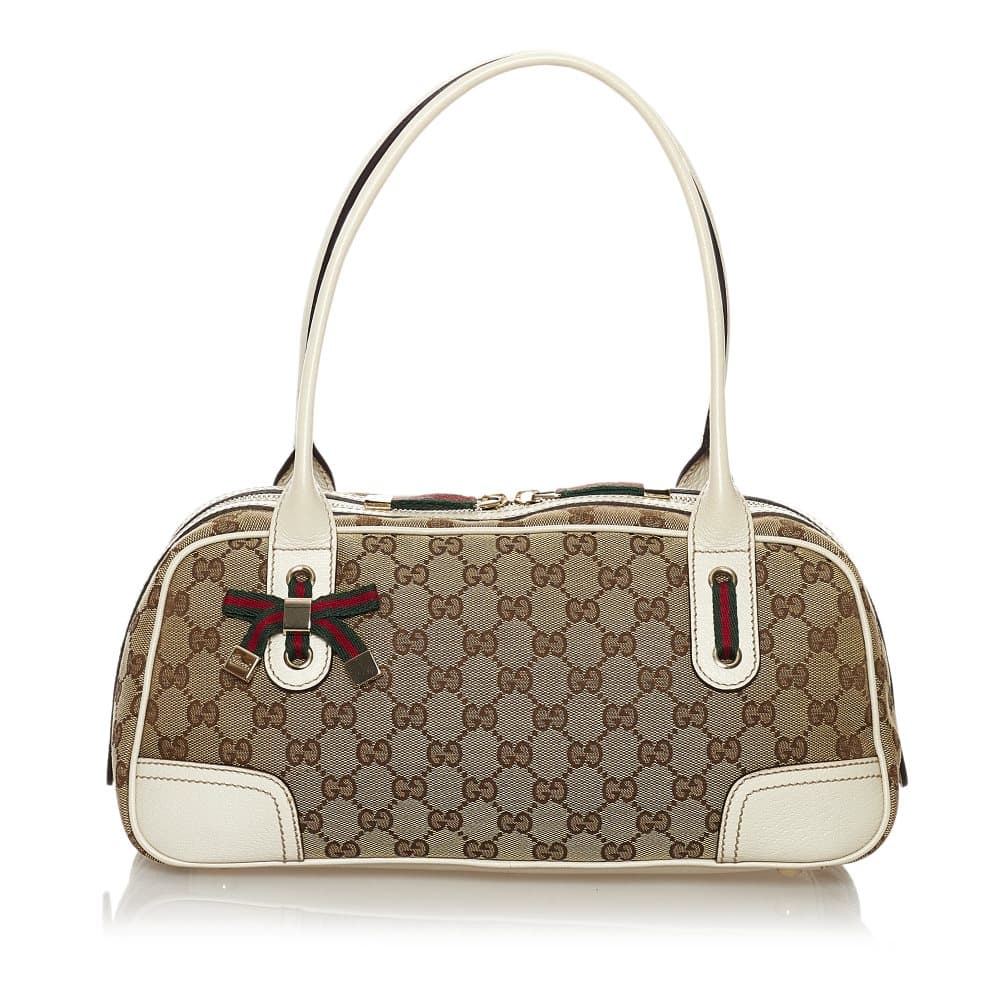 Pre-owned Gucci GG Canvas Princy Shoulder Bag Brown