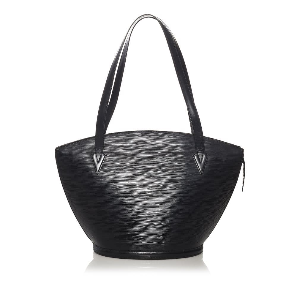 Pre-owned Louis Vuitton Epi Saint Jacques GM Long Strap Black