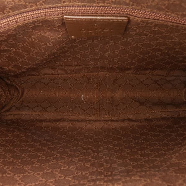Pre-owned Gucci Canvas Shoulder Bag Brown