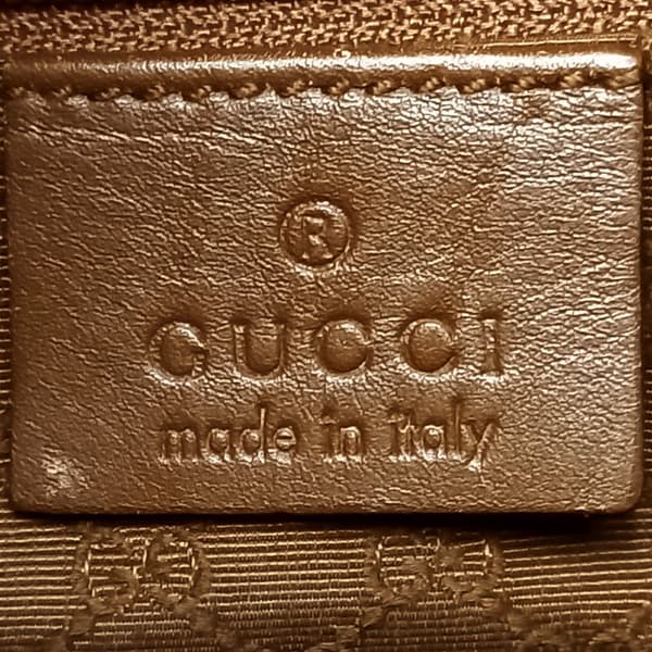 Pre-owned Gucci Canvas Shoulder Bag Brown