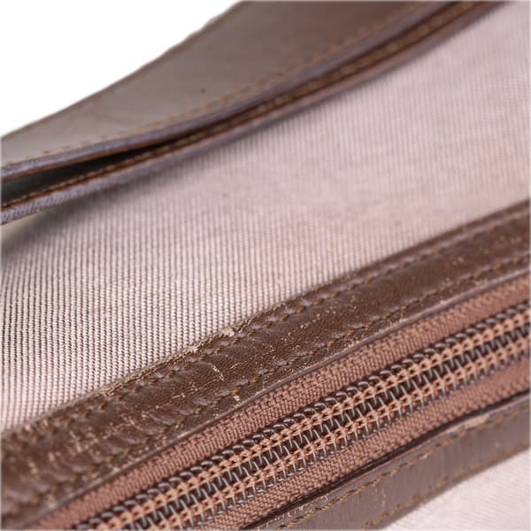 Pre-owned Gucci Canvas Shoulder Bag Brown