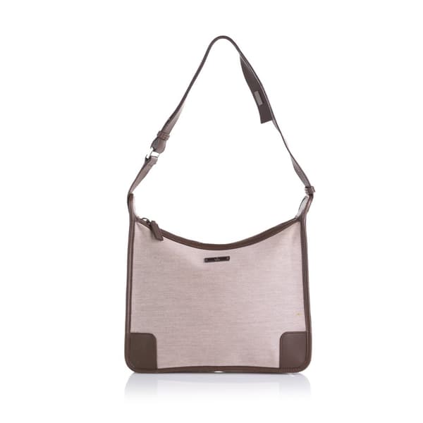 Pre-owned Gucci Canvas Shoulder Bag Brown