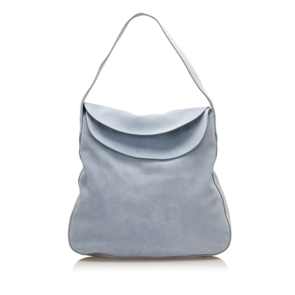 Pre-owned Prada Scamosciato Shoulder Bag Gray