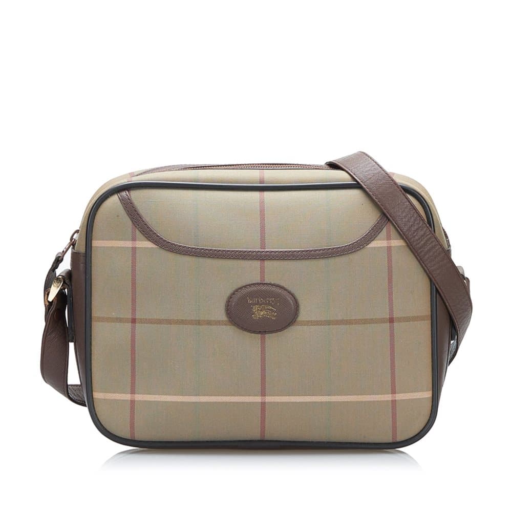 Pre-owned Burberry Vintage Check Shoulder Bag Brown