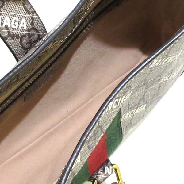 Pre-owned Gucci The Hacker Project GG Supreme Jackie 1961 Brown