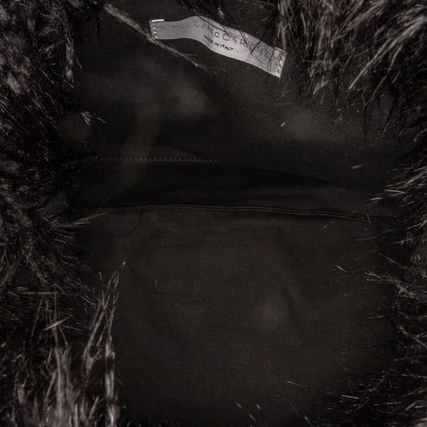 Pre-owned Stella McCartney x Ed Curtis Faux Fur Shoulder Bag Black
