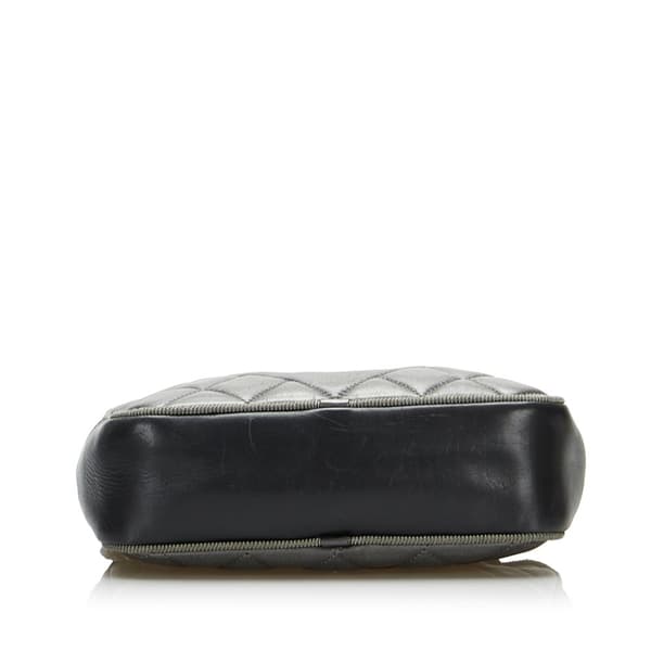 Preowned Chanel Small Quilted Ballerine Camera Bag Gray CDON