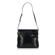 Pre-owned Ferragamo Vara Shoulder Bag Black
