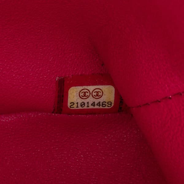 Pre-owned Chanel Mini Square Classic Chevron Lambskin Single Flap Pink