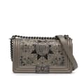 Pikkukuva 1 / 10: Pre-owned Chanel Medium Crystal Embellished Goatskin Boy Brown