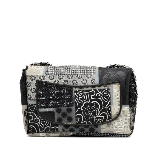 Pre-owned Chanel Jumbo CC Patchwork Classic Flap Black
