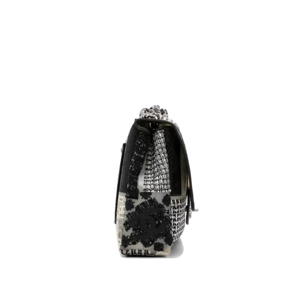 Pre-owned Chanel Jumbo CC Patchwork Classic Flap Black