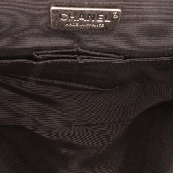 Pre-owned Chanel Reissue Wool Shoulder Bag Black