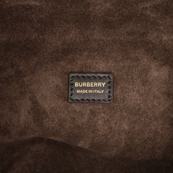 Pre-owned Burberry Quilted Cube Chain Shoulder Bag Brown