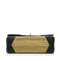 Miniatyrbild 5 av 10: Pre-owned Chanel Medium Croc Embossed Lambskin 2.55 Reissue Double Flap Bag Black