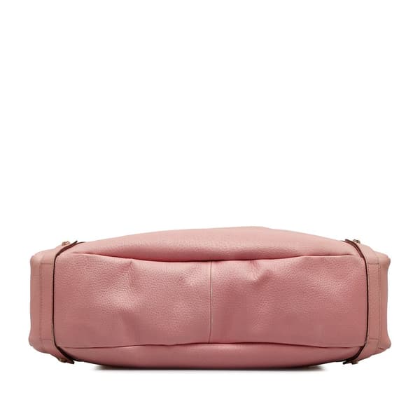 Pre-owned Gucci Leather Abbey D Ring Pelham Shoulder Bag Pink