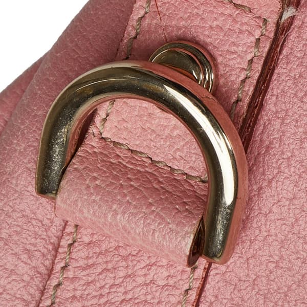 Pre-owned Gucci Leather Abbey D Ring Pelham Shoulder Bag Pink
