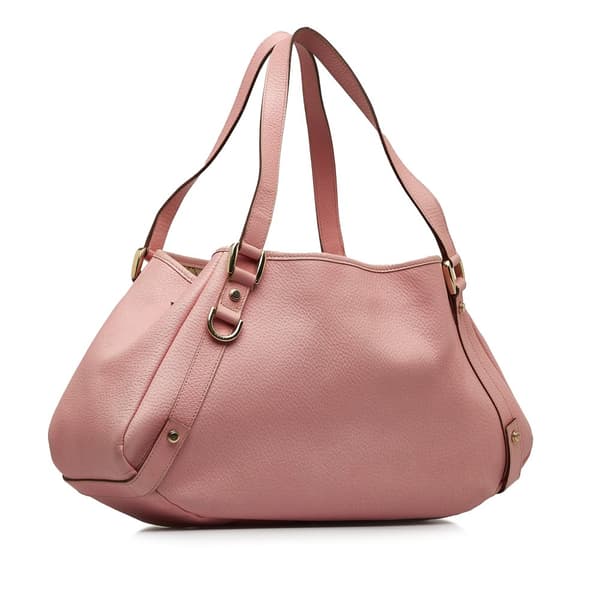 Pre-owned Gucci Leather Abbey D Ring Pelham Shoulder Bag Pink
