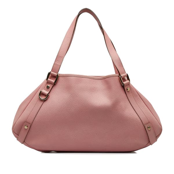 Pre-owned Gucci Leather Abbey D Ring Pelham Shoulder Bag Pink