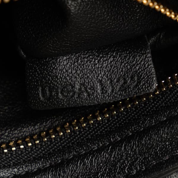 Pre-owned Celine Small C Striped Leather Bag Black