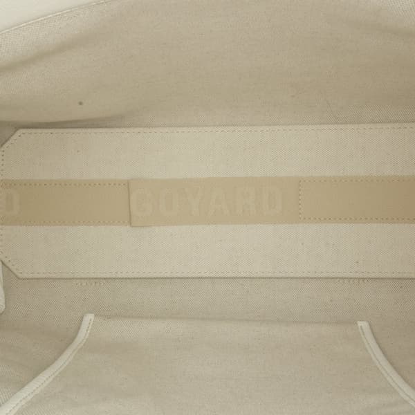 Pre-owned Goyard Goyardine Rouette PM White