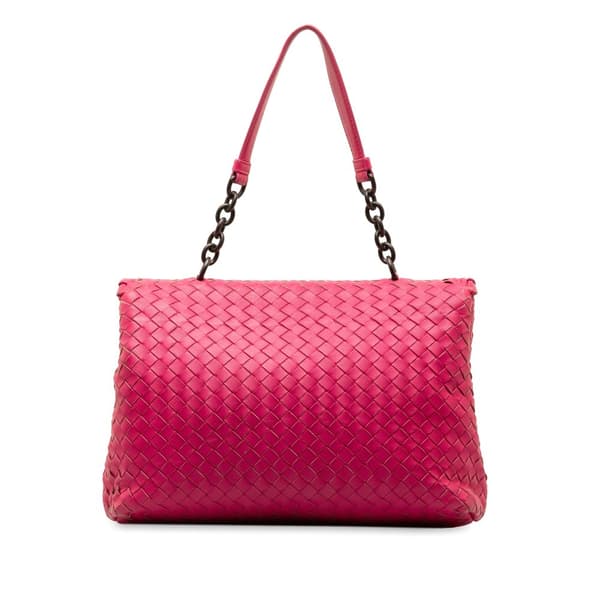 Pre-owned Bottega Veneta Large Intrecciato Olimpia Pink