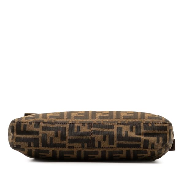 Pre-owned Fendi Zucca Canvas Mamma Forever Brown