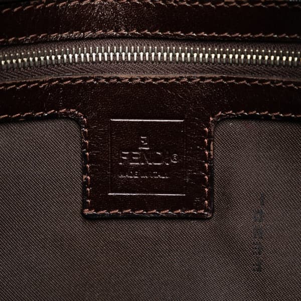 Pre-owned Fendi Zucca Canvas Mamma Forever Brown