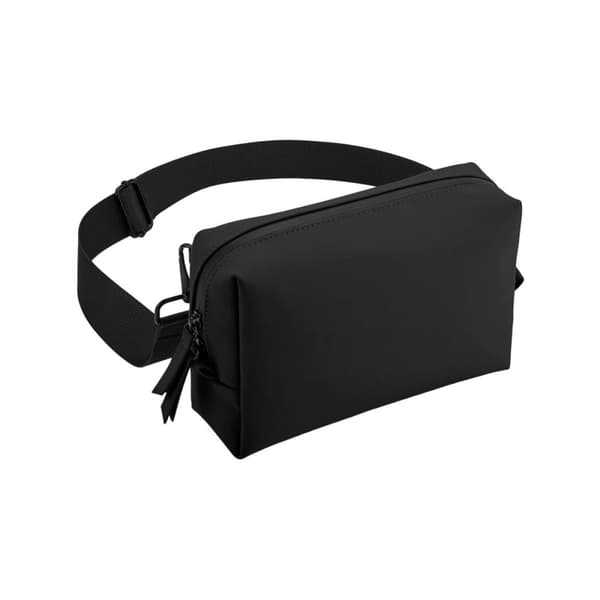Bagbase Crossbody-väska med matt PU-beläggning Black One Size