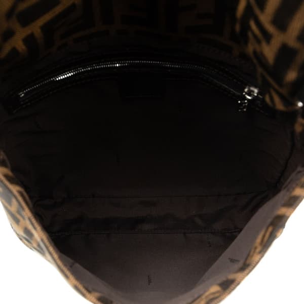 Pre-owned Fendi Zucca Canvas Shoulder Bag Brown