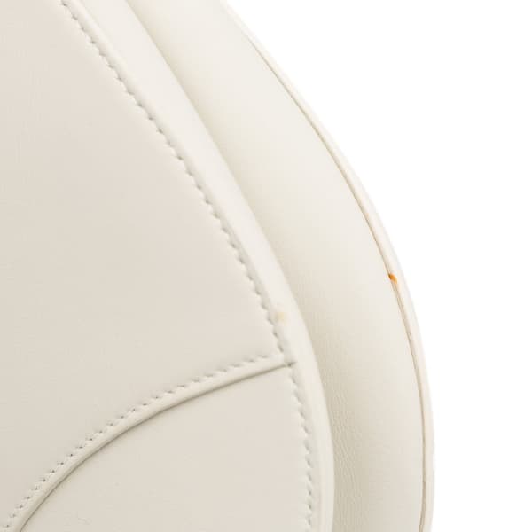 Pre-owned Dior Ultra Matte Calfskin Saddle Bag White