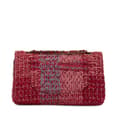 Miniatyrbilde 3 av 10: Pre-owned Chanel Medium Classic Tweed Double Flap Red