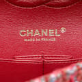 Miniatyrbilde 6 av 10: Pre-owned Chanel Medium Classic Tweed Double Flap Red