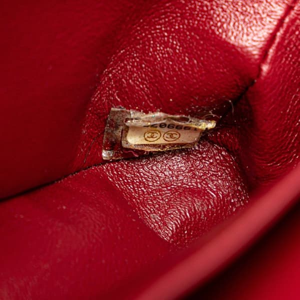 Pre-owned Chanel Medium Classic Tweed Double Flap Red