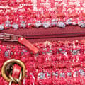 Miniatyrbilde 8 av 10: Pre-owned Chanel Medium Classic Tweed Double Flap Red