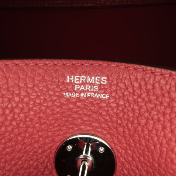 Pre-owned Hermès Clemence Lindy 30 Red