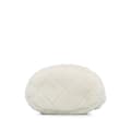 Miniatyrbild 5 av 10: Pre-owned Chanel Shearling CC Shoulder Bag White