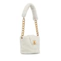 Miniatyrbild 2 av 10: Pre-owned Chanel Shearling CC Shoulder Bag White