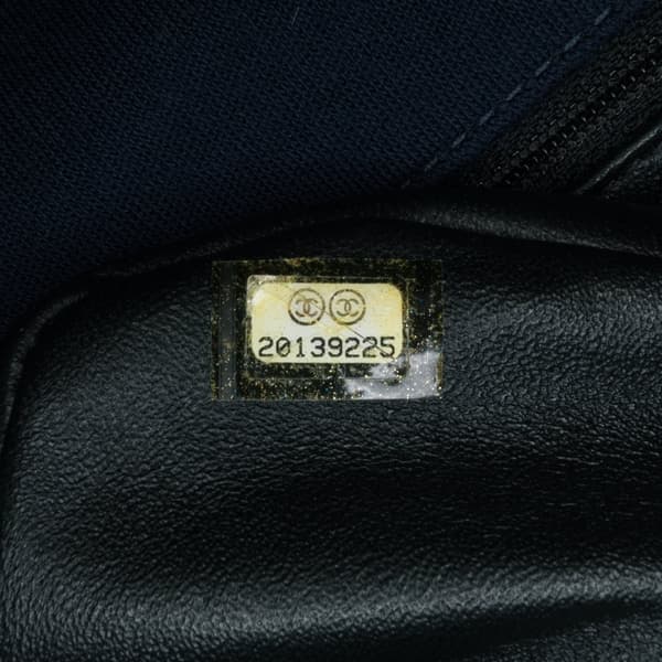 Pre-owned Chanel Small Jersey Tweed Flap Blue